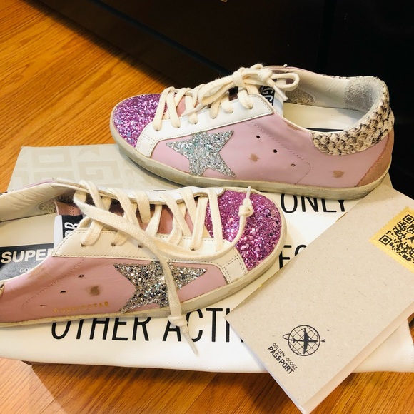 Golden Goose Shoes - Preowned like New Golden Goose Pink Sneakers 💕